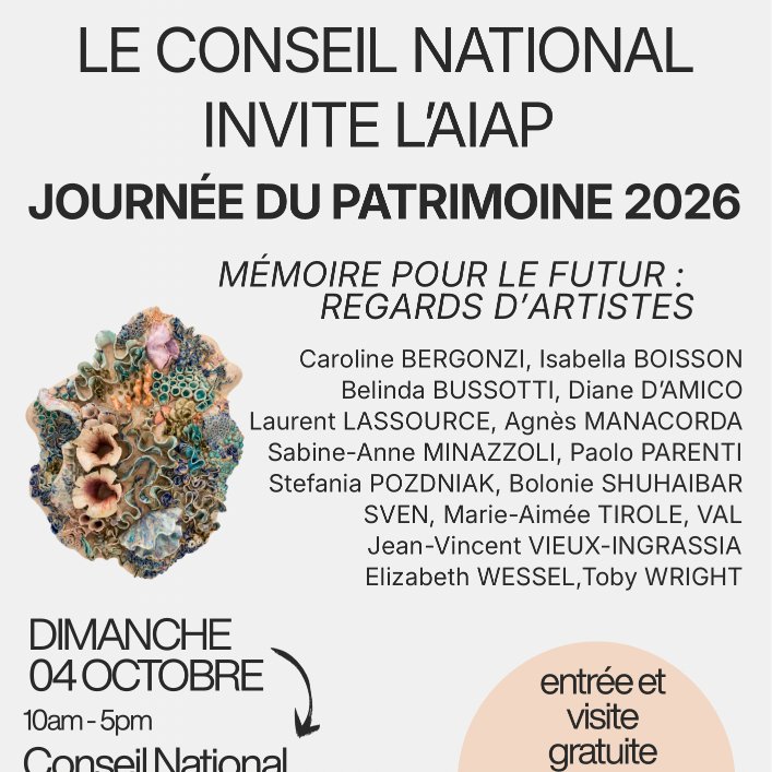 AFFICHE AIAP - PATRIMOINE 2026 © Belinda BUSSOTTI